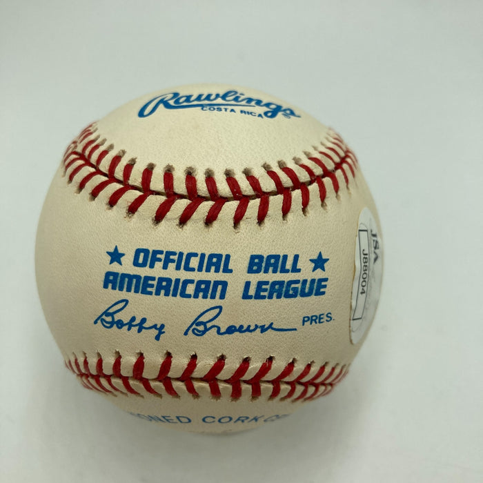 Nolan Ryan Signed Official American League Baseball JSA COA