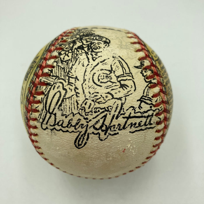 Gabby Hartnett Signed Hand Painted George Sosnak Folk Art Baseball