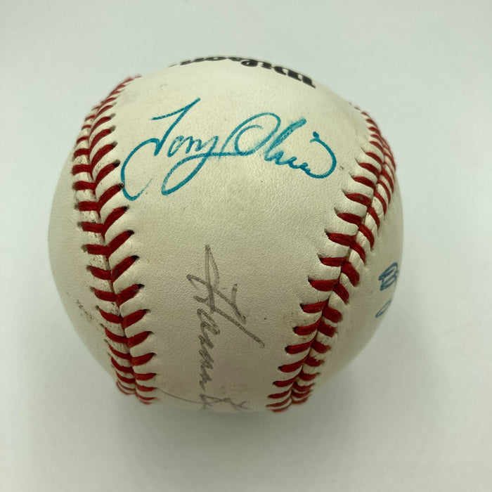 Kirby Puckett Harmon Killebrew Tony Oliva Twins HOF Legends Signed Baseball JSA