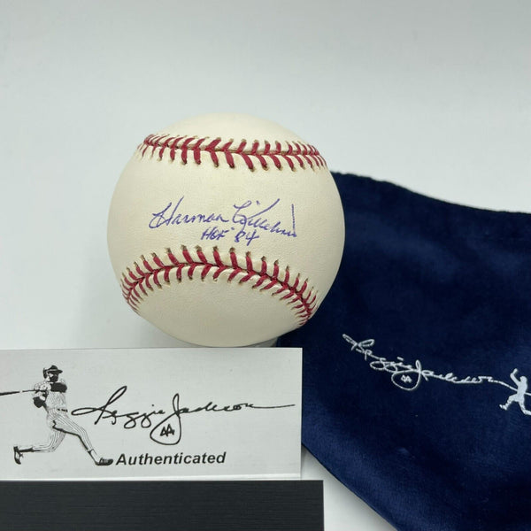 Harmon Killebrew "Hall Of Fame 1984" Signed MLB Baseball Reggie Jackson COA