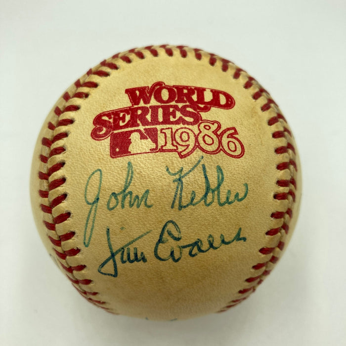 1986 World Series Umpires Multi Signed W.S. Game Baseball PSA DNA New York Mets
