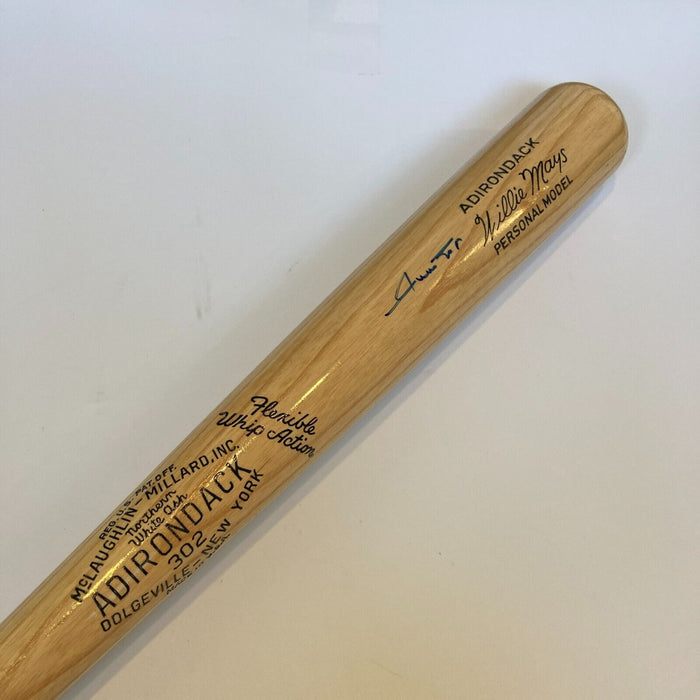 Nice Willie Mays Signed Adirondack Game Model Baseball Bat With Beckett COA