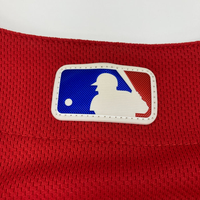 Juan Samuel Game Used 2017 Philadelphia Phillies Majestic Jersey MLB Authentic