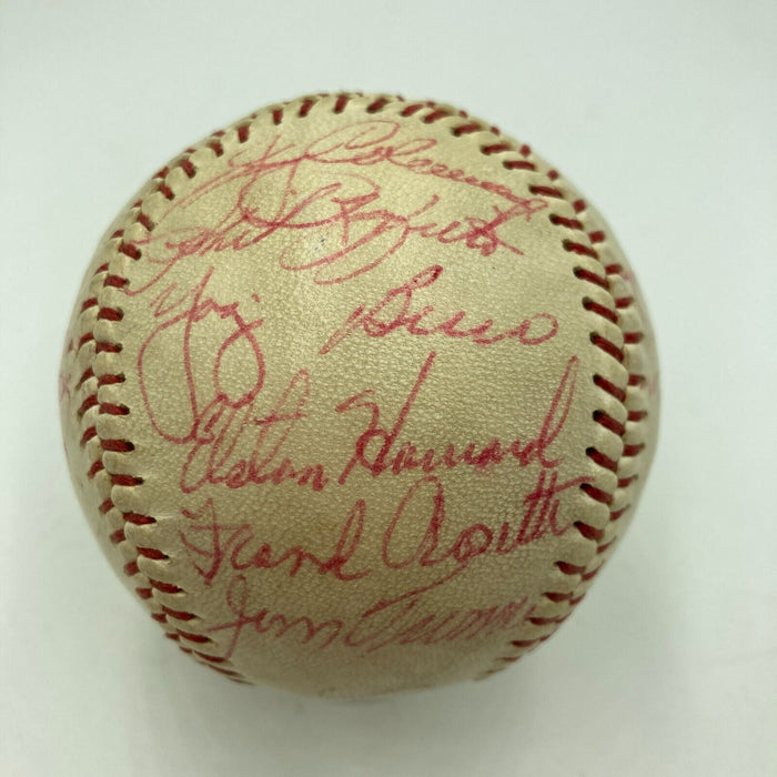1956 New York Yankees World Series Champs Team Signed Baseball JSA COA