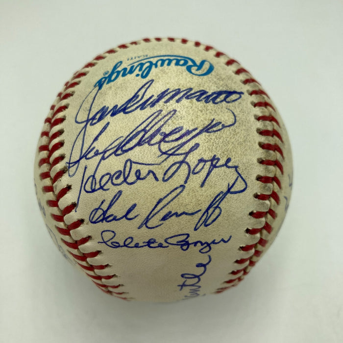 1961 New York Yankees World Series Champs Team Signed Baseball Mickey Mantle JSA