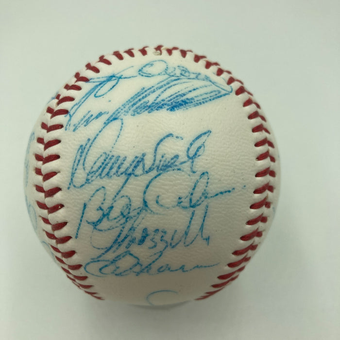 Vintage 1986 New York Mets World Series Champs Team Signed Baseball JSA COA