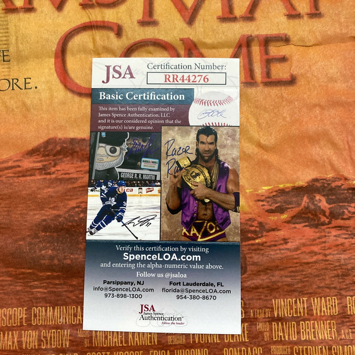 Cuba Gooding Jr. & Annabella Sciorra Signed Large Newspaper Poster JSA COA