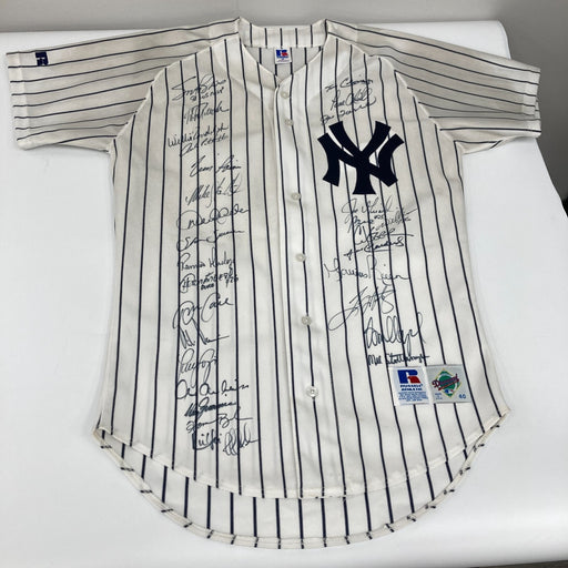 1998 New York Yankees Team Signed World Series Jersey Derek Jeter PSA DNA COA