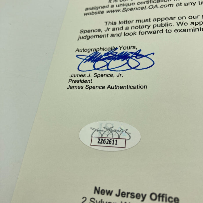 Hank Aaron 1960 Milwaukee Braves Team Signed Baseball JSA COA