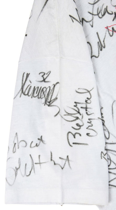 Extraordinary Celebrity Signed T-Shirt 50 Sigs John Glenn Buzz Aldrin Koufax JSA