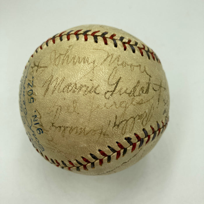 Babe Ruth & Chicago Cubs 1932 World Series Called Shot Signed Baseball PSA DNA
