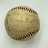 Babe Ruth & Chicago Cubs 1932 World Series Called Shot Signed Baseball PSA DNA
