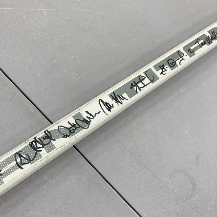 1989-1990 Los Angeles Kings Team Signed Titan Hockey Stick Wayne Gretzky JSA COA