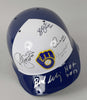 Robin Yount Paul Molitor Milwaukee Brewers HOF Legends Signed Helmet JSA COA