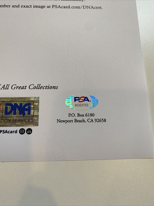 Magnificent Tris Speaker Single Signed American League Baseball PSA DNA COA