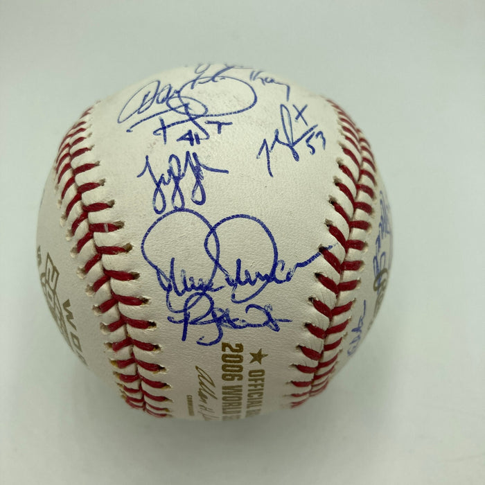 Stunning 2006 St. Louis Cardinals World Series Champs Team Signed Baseball PSA