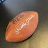 Beautiful Mickey Mantle Signed Autographed Wilson NFL Game Football With JSA COA