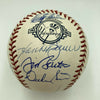 Beautiful Yankees Old Timers Day Signed Baseball Yogi Berra Whitey Ford PSA DNA