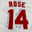 Pete Rose Signed Inscribed Cincinnati Reds STAT Mitchell & Ness Jersey JSA COA