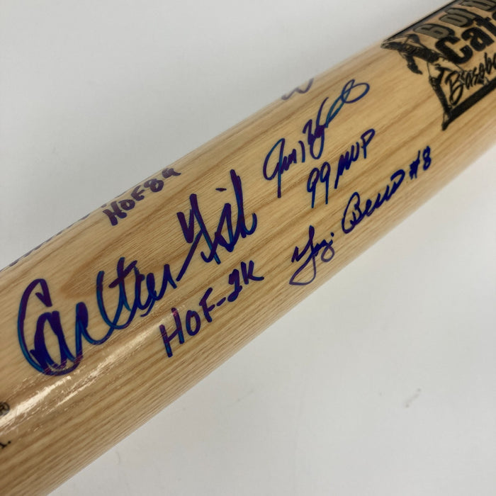 Greatest Catchers Signed Bat Yogi Berra Johnny Bench Carter Rodriguez Piazza JSA