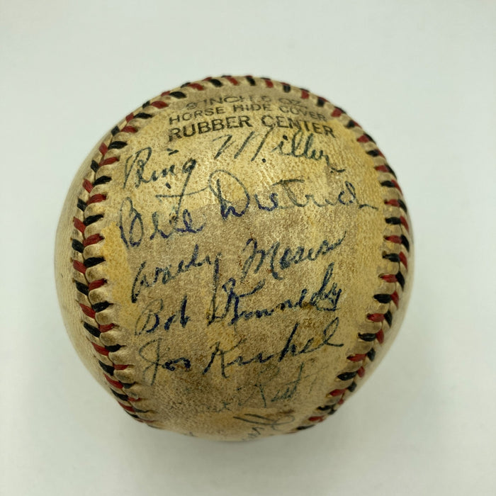 Honus Wagner Sweet Spot Signed Vintage 1940's Baseball Beckett COA