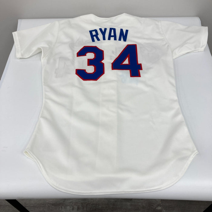 Nolan Ryan Signed Authentic Game Model 1991 Texas Rangers Rawlings Jersey BAS