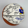 2002-03 Kansas Jayhawks Team Signed Basketball NCAA Champs Runner Up JSA COA