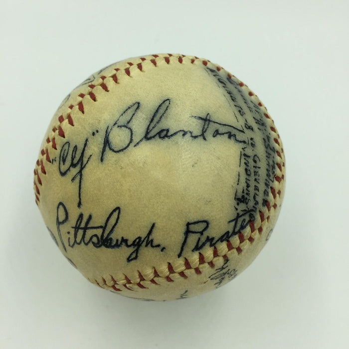 Magnificent Oklahoma Natives Stars Signed Baseball Carl Hubbell 6 Sigs JSA COA