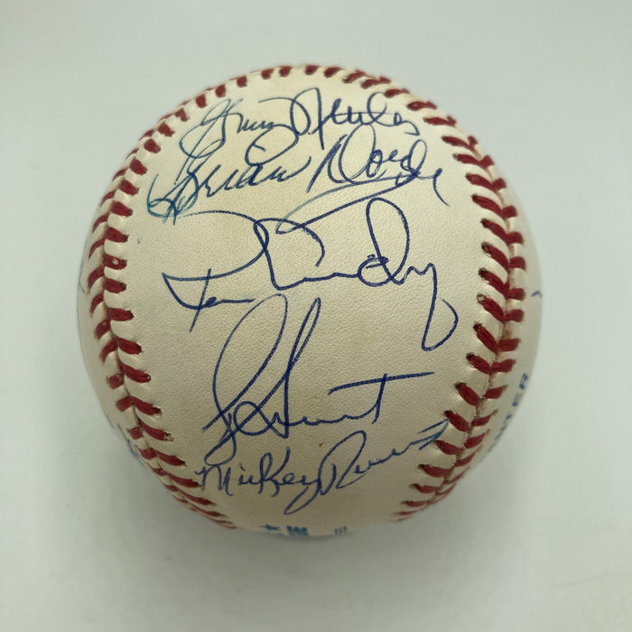 1978 Yankees World Series Champs Team Signed Baseball JSA COA