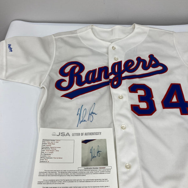 Nolan Ryan Signed Authentic 1989 Texas Rangers Game Model Rawlings Jersey JSA