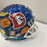 Beautiful John Elway Signed Charles Fazzino Pop Art Denver Broncos Helmet W/COA