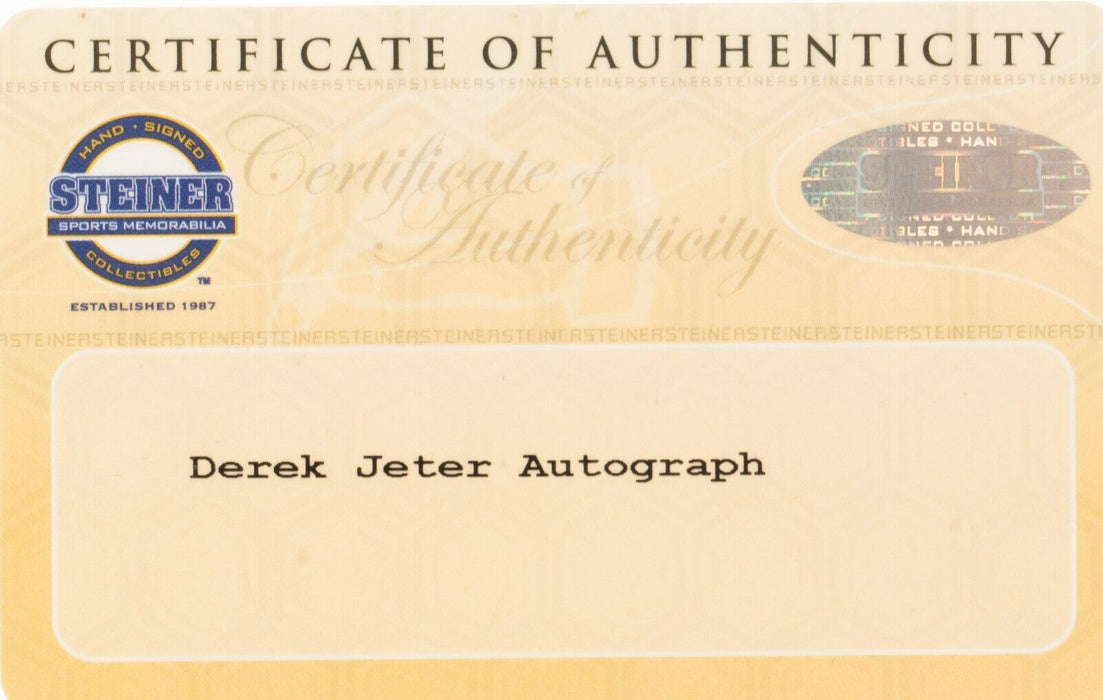 Derek Jeter Signed Authentic 2007 Game Used Second Base Steiner COA