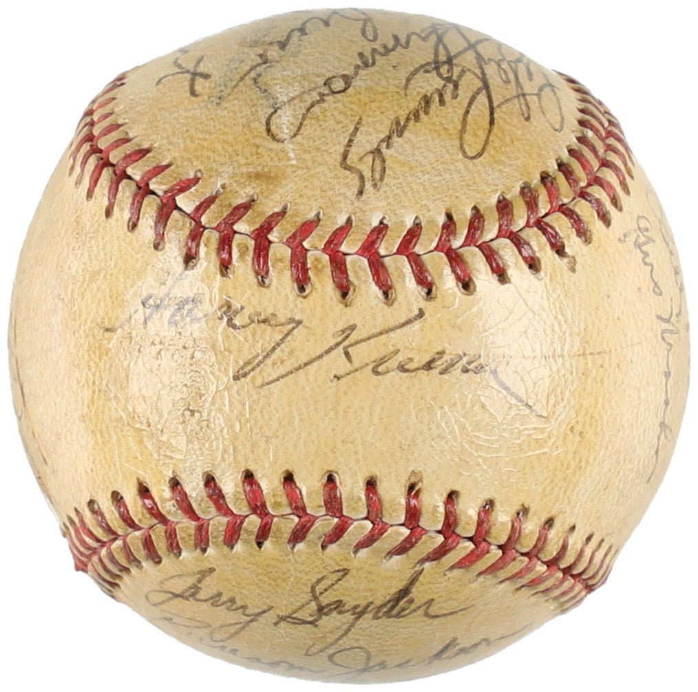 1953 All Star Game Team Signed National League Baseball JSA COA
