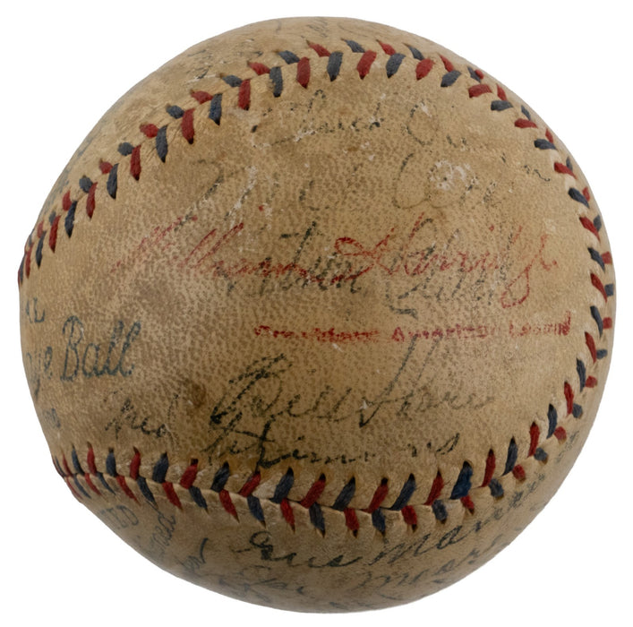 1933 New York Giants World Series Champs Team Signed Baseball Mel Ott JSA COA