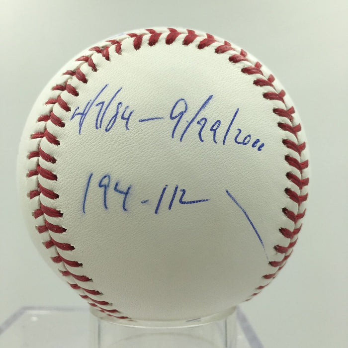 Dwight Doc Gooden Signed Heavily Inscribed MLB Baseball PSA DNA COA