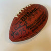 1986 New York Giants Super Bowl Champs Team Signed Wilson NFL Football JSA COA