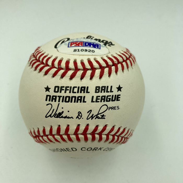Beautiful Wilt Chamberlain Single Signed National League Baseball PSA DNA COA