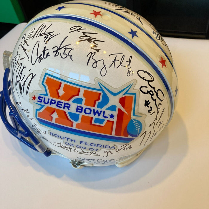 2006 Indianapolis Colts Super Bowl Champs Team Signed Helmet Peyton Manning JSA