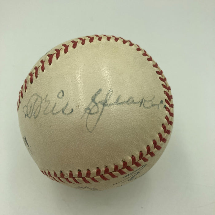 Babe Ruth & Ty Cobb Hall Of Fame Multi Signed Baseball JSA COA