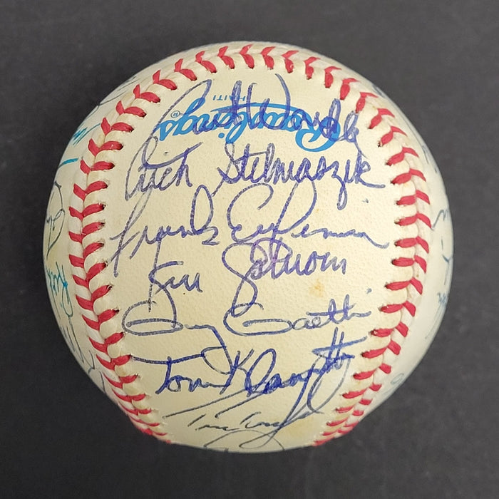 Kirby Puckett 1985 Minnesota Twins Team Signed Baseball JSA COA