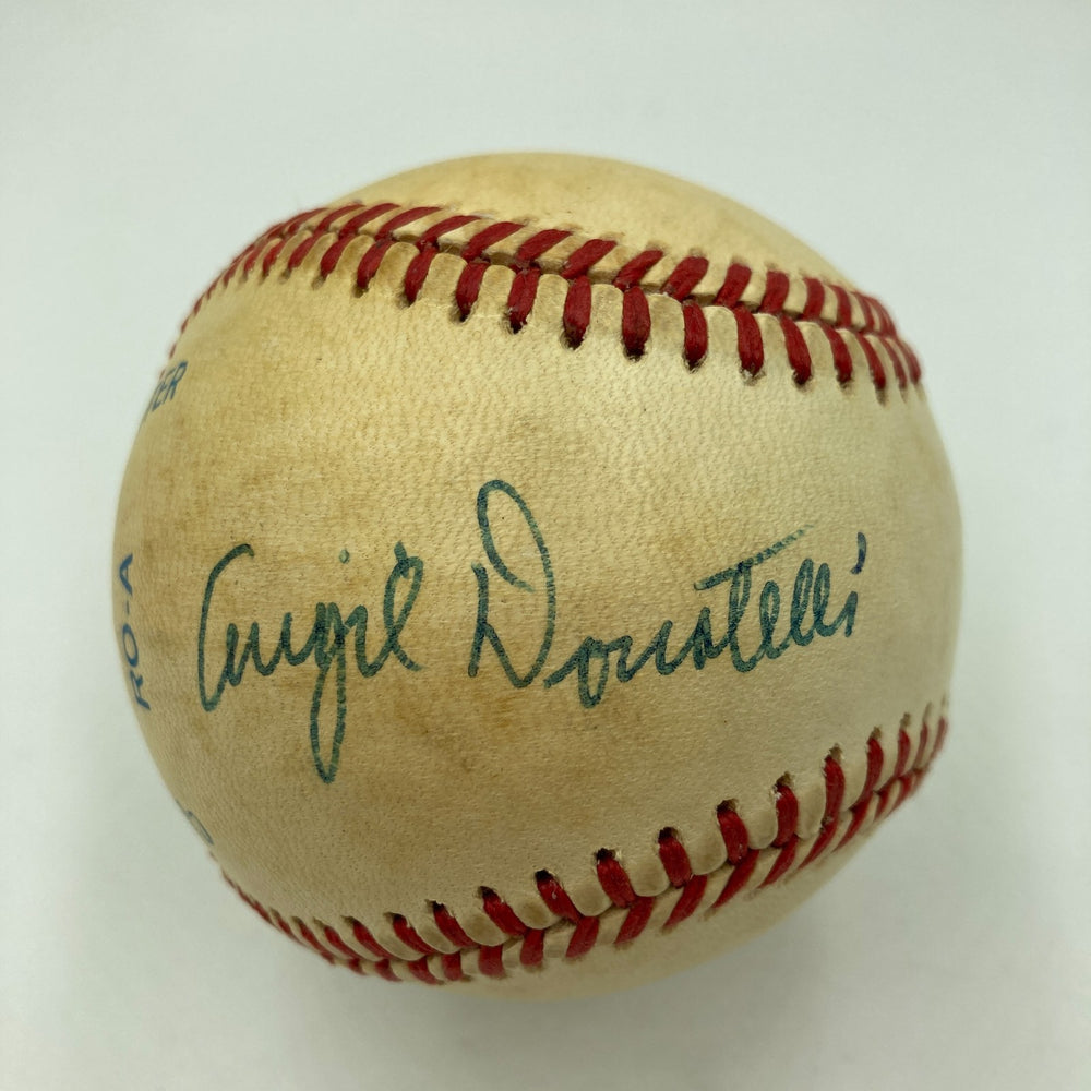 Augie Donatelli & Paul Pryor Umpire Signed American League Baseball JSA COA