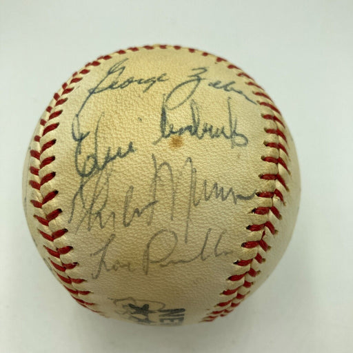 1977 NY Yankees World Series Champs Team Signed Baseball Thurman Munson PSA DNA