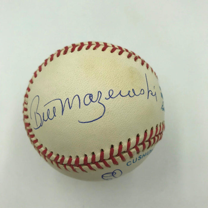 Bobby Thomson Mazeroski Don Larsen Baseball Greatest Moments Signed Baseball JSA