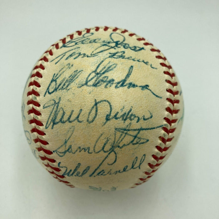 1955 Boston Red Sox Team Signed American League Baseball JSA COA