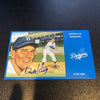 Clyde King Signed Autographed Vintage Brooklyn Dodgers Postcard