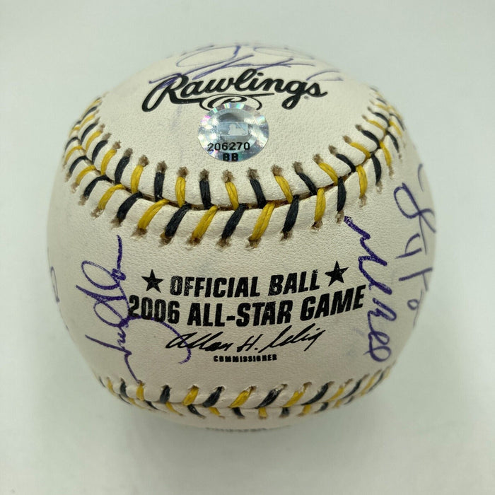 2006 All Star Game Team Signed Baseball Ichiro Suzuki Roy Halladay MLB Auth