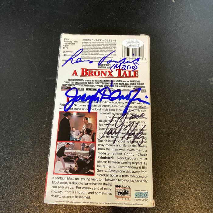 A Bronx Tale Cast Signed VHS Movie With 7 Signatures JSA COA