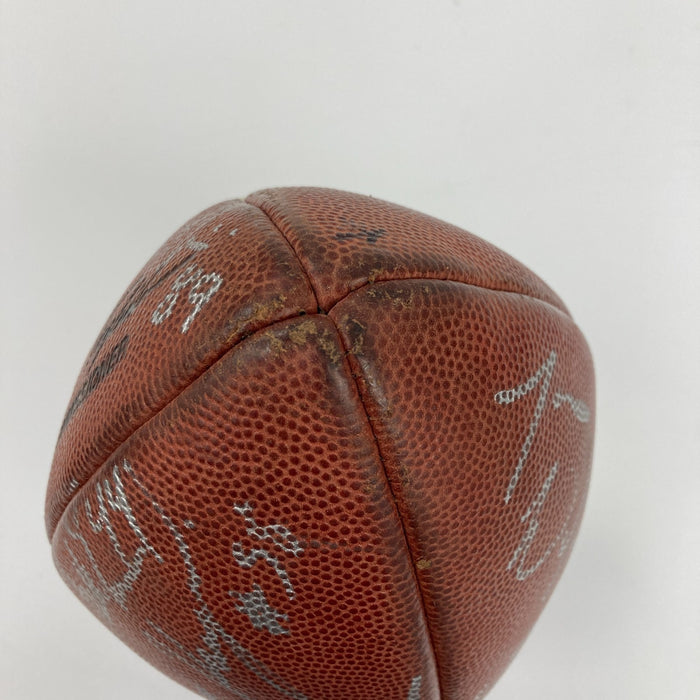 Seattle Seahawks Team Signed NFL Game Used Wilson Football Matt Hasselbeck