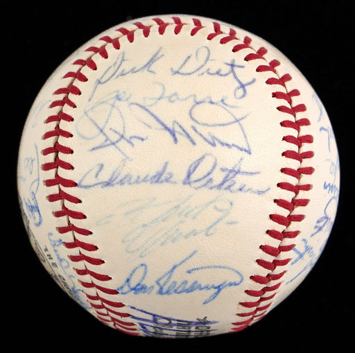 1970 All Star Game Team Signed Baseball Roberto Clemente Willie Mays JSA COA
