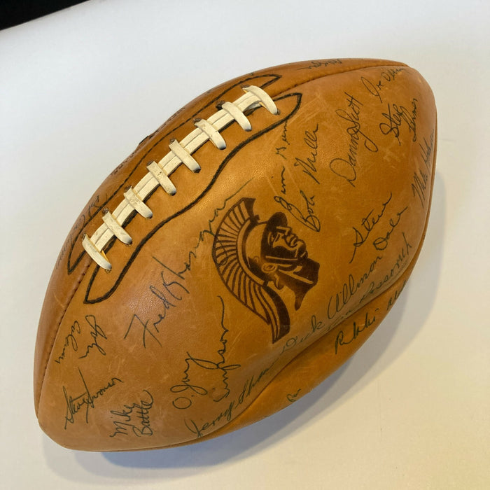 1967 USC Trojans NCAA National Champions Team Signed Football PSA DNA COA